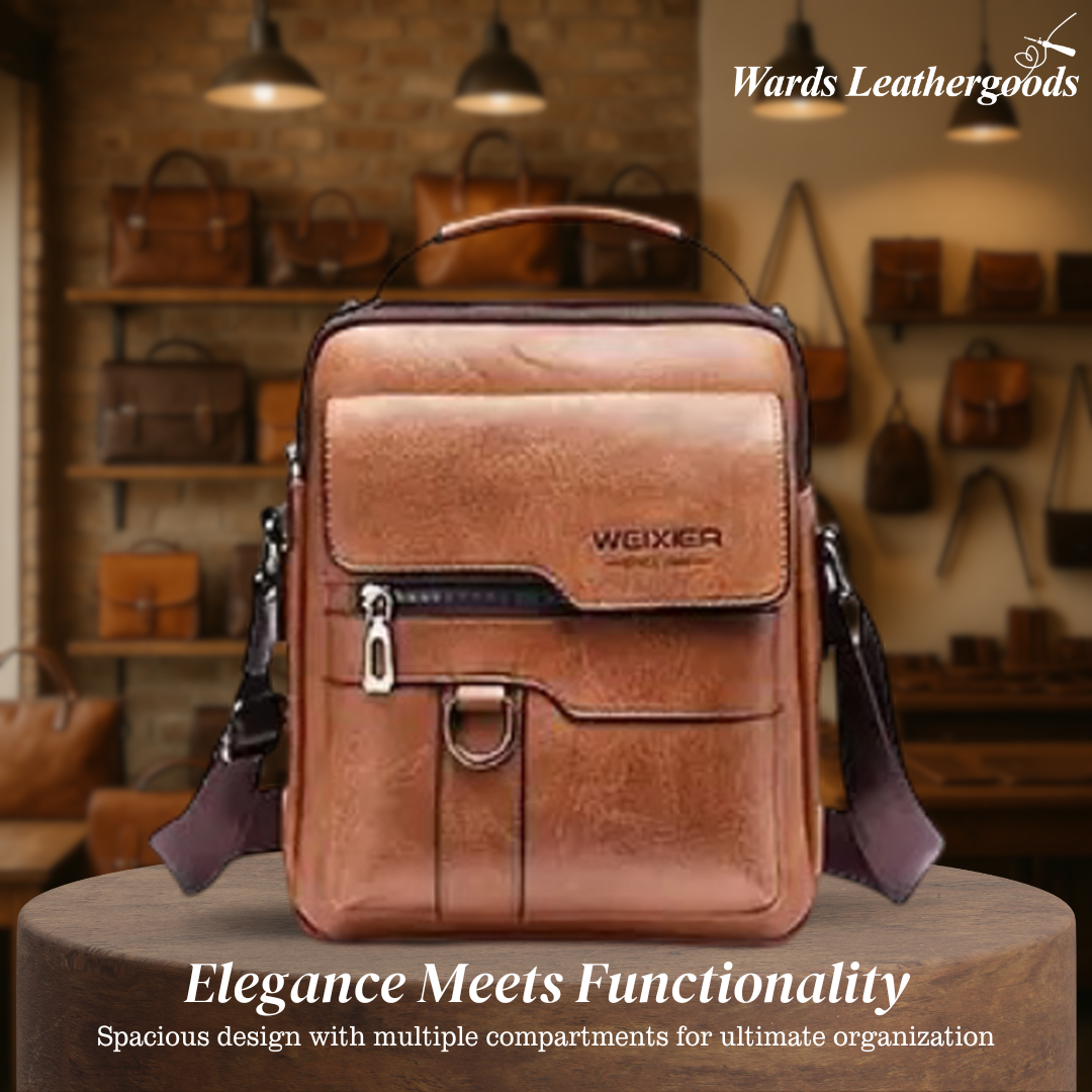 Corwin | Modern Leather Messenger Bag