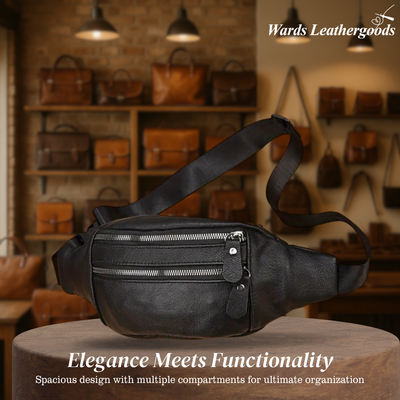 Everett | Minimalist Leather Belt Pouch for Men on the Go