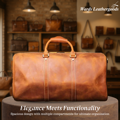 Easton | Full-Grain Leather Duffel for Travel and Weekends