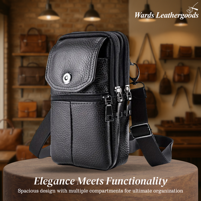 Eldon | Compact Leather Crossbody Bag for Travel and Daily Use