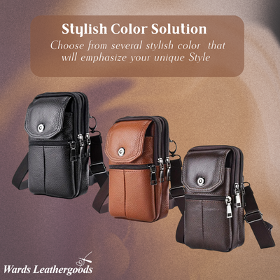 Eldon | Compact Leather Crossbody Bag for Travel and Daily Use
