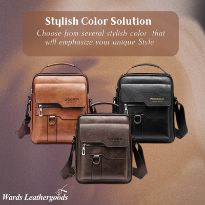 Corwin | Modern Leather Messenger Bag