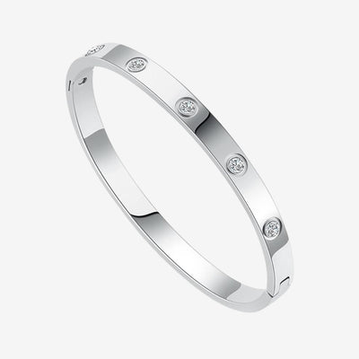 EINDLOOP ARMBAND MET ZIRKONIA