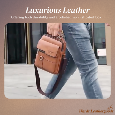 Corwin | Modern Leather Messenger Bag