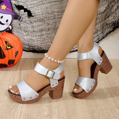 Ella™ - Elegant Square Heel Sandals