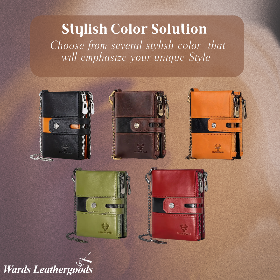 Roque | Leather Chain Strap with Multiple Compartments | Wallet