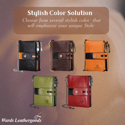 Roque | Leather Chain Strap with Multiple Compartments | Wallet