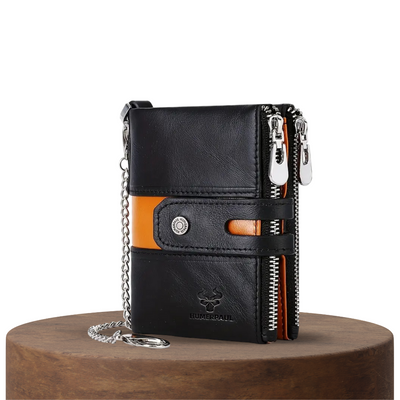 Roque | Leather Chain Strap with Multiple Compartments | Wallet