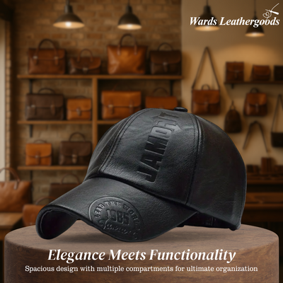 Daniel | Classic Leather-Style Baseball Cap for Men
