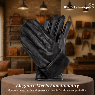 Graham | Luxury Sheepskin Leather Gloves for Men