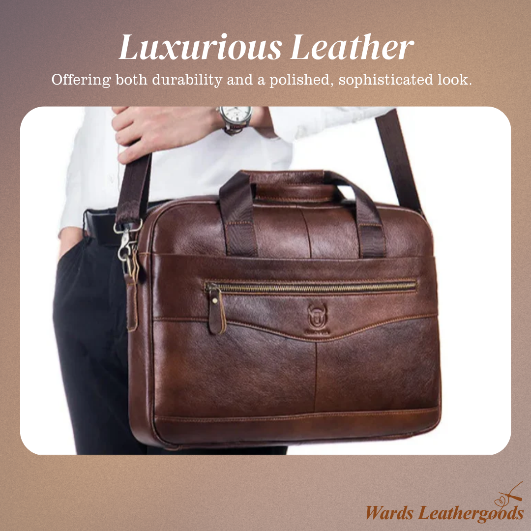 Jacob | Leather Spacious Briefcase | Messenger Bag