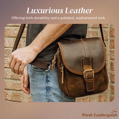 Damon | Genuine Leather Shoulder Bag for Men