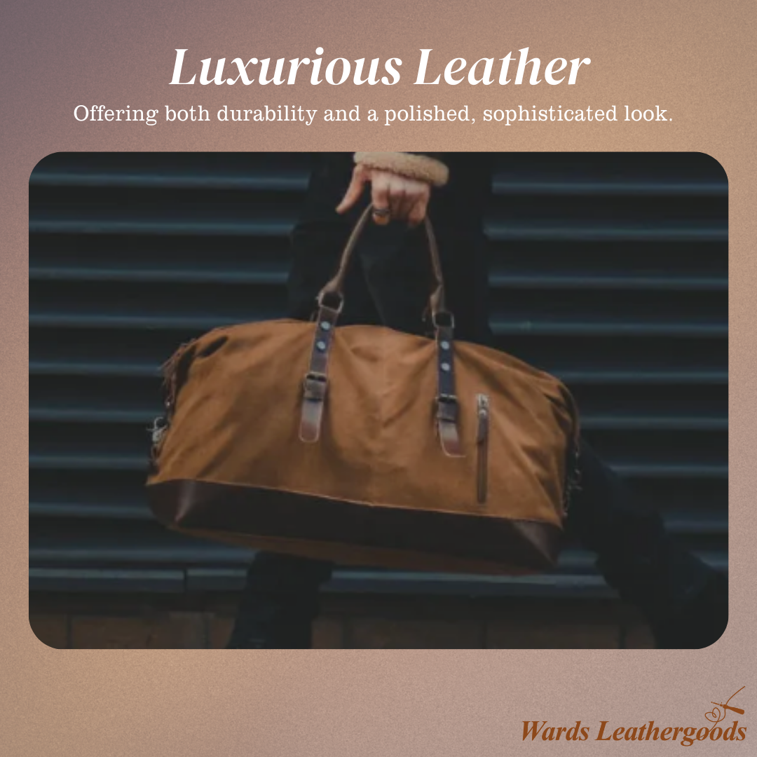 Leo | Stylish Leather Travel Set | Duffel Bag