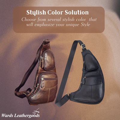 Beckett | Vintage Leather Chest Sling Bag
