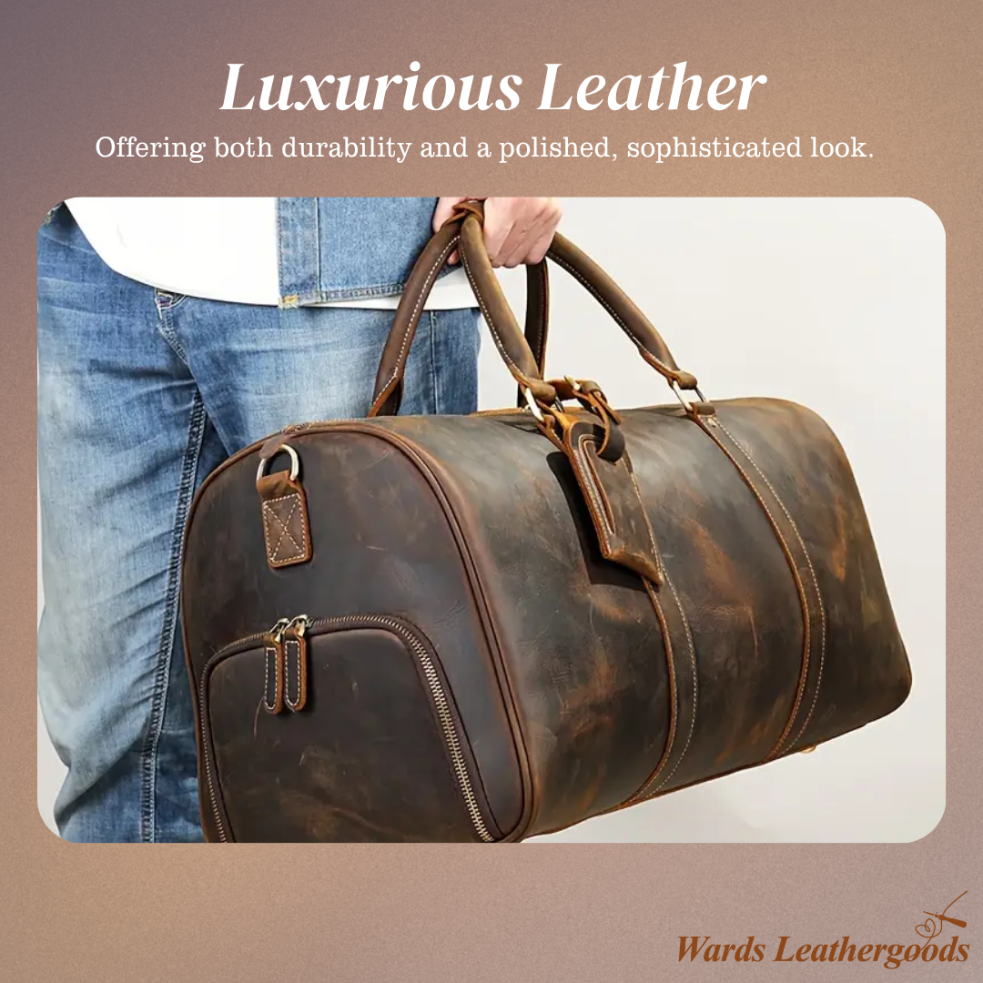 Arden | Classic Leather Duffel Tote