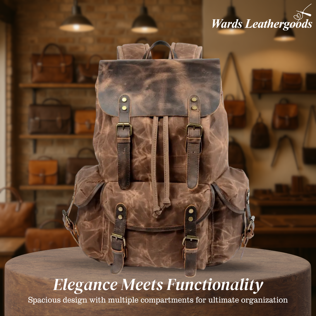 Crosby | Waterproof Retro Canvas Laptop Backpack