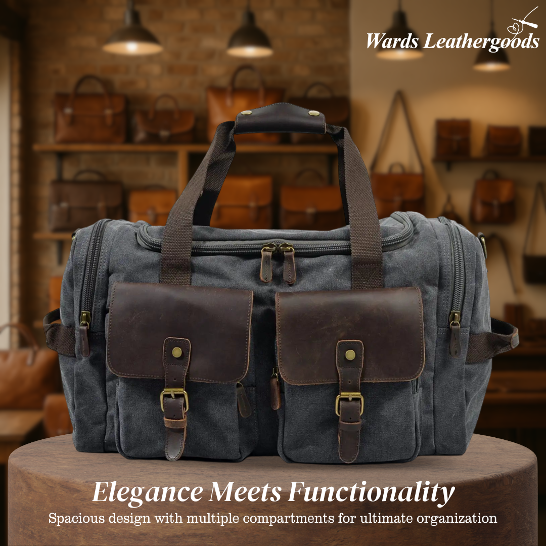 Harlan | Vintage Canvas Weekend Duffle Bag