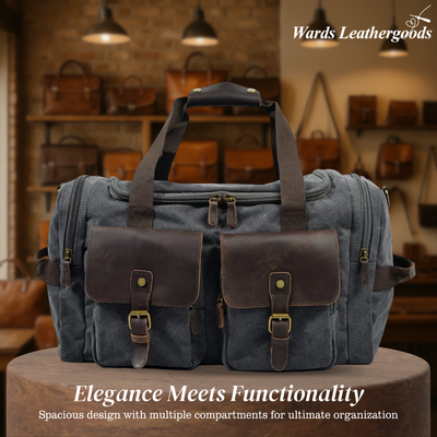 Harlan | Vintage Canvas Weekend Duffle Bag