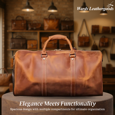 Callahan | Premium Leather Travel Duffel Bag