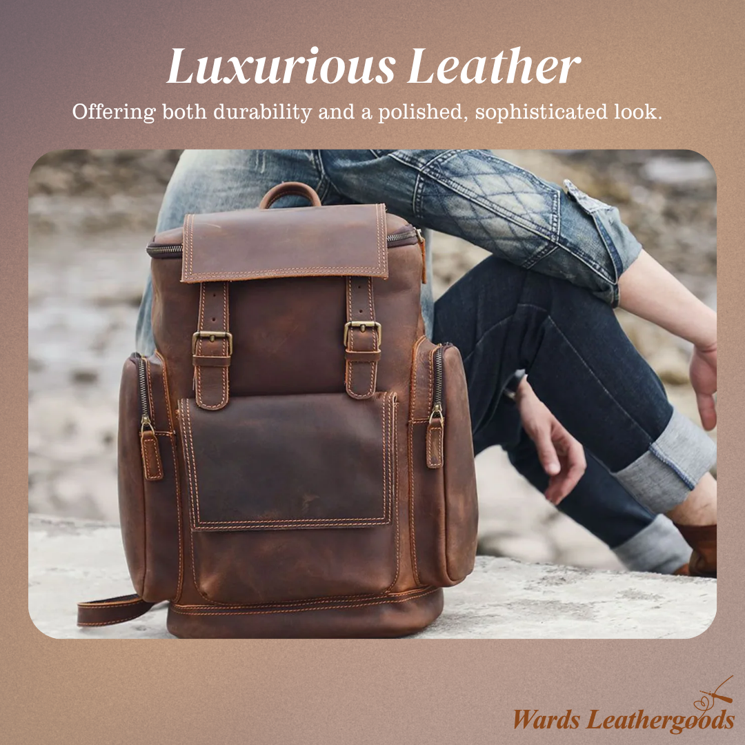 Ellison | Leather Laptop Backpack for Everyday Commute
