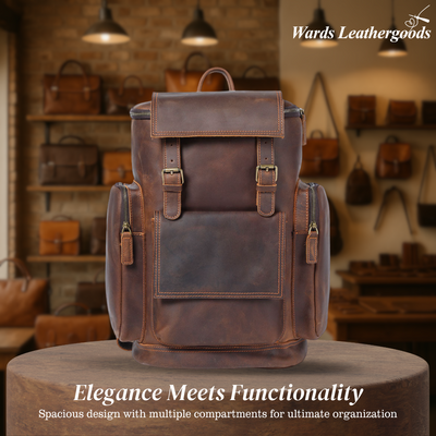 Ellison | Leather Laptop Backpack for Everyday Commute