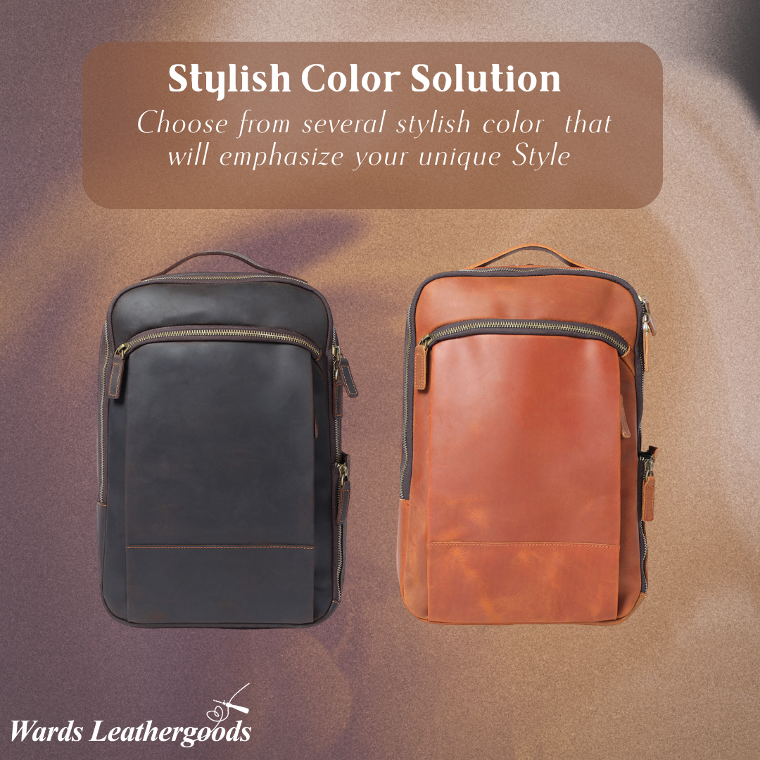 Archer | Leather Laptop Rucksack