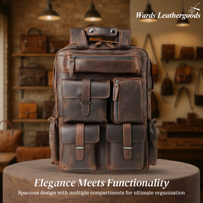 Ruben | Multi-Pocket Leather | Backpack