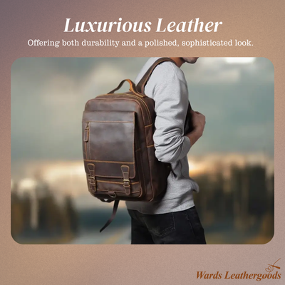 Mike | Vintage Buckle Leather | Backpack