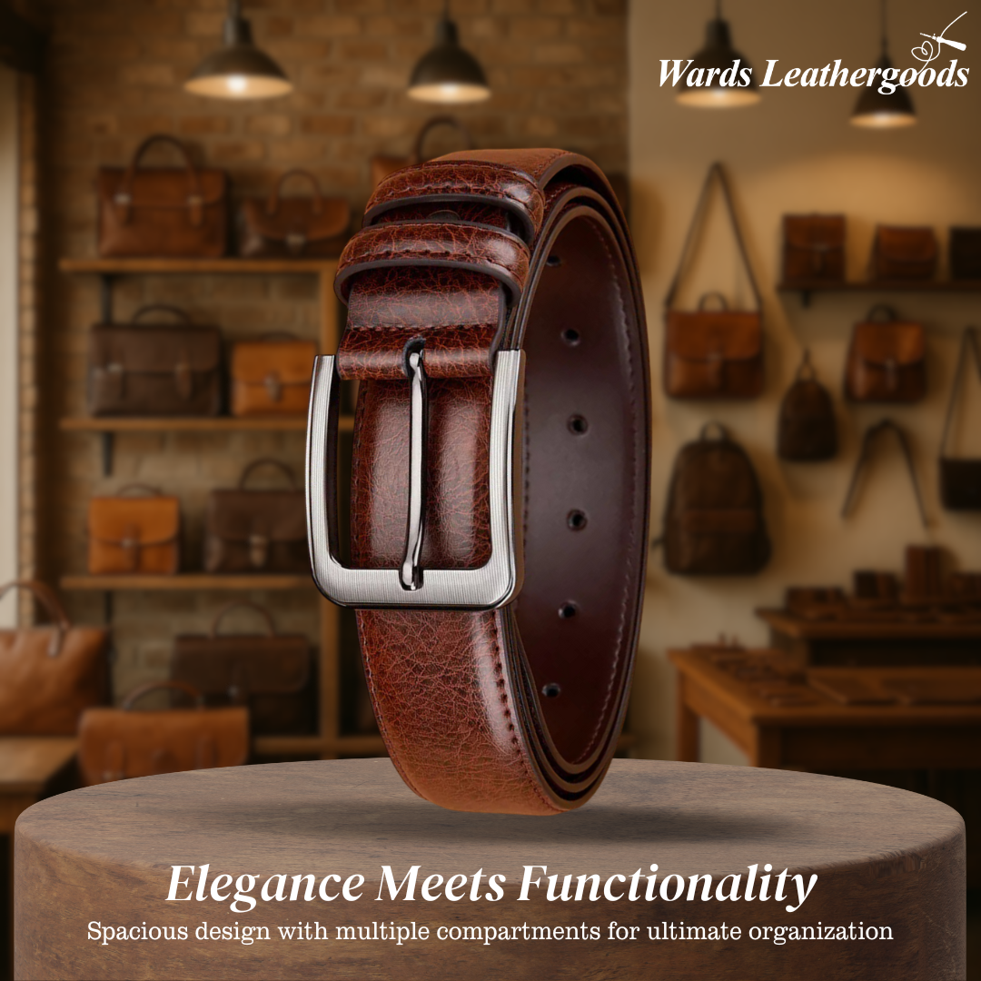 Logan | Leather Belt with Classic Buckle