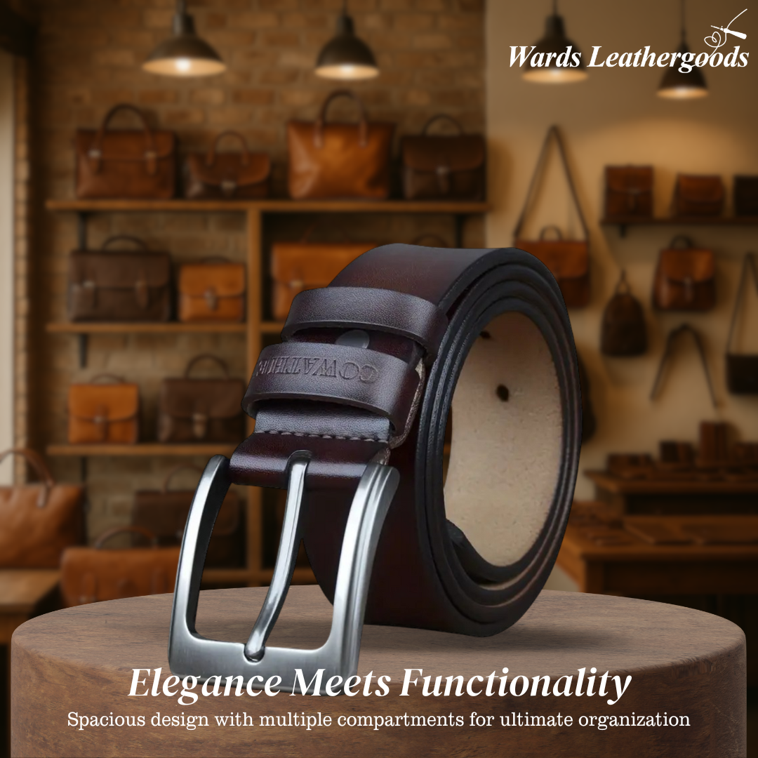 Noah | Vintage Belt with Square Pin Buckle