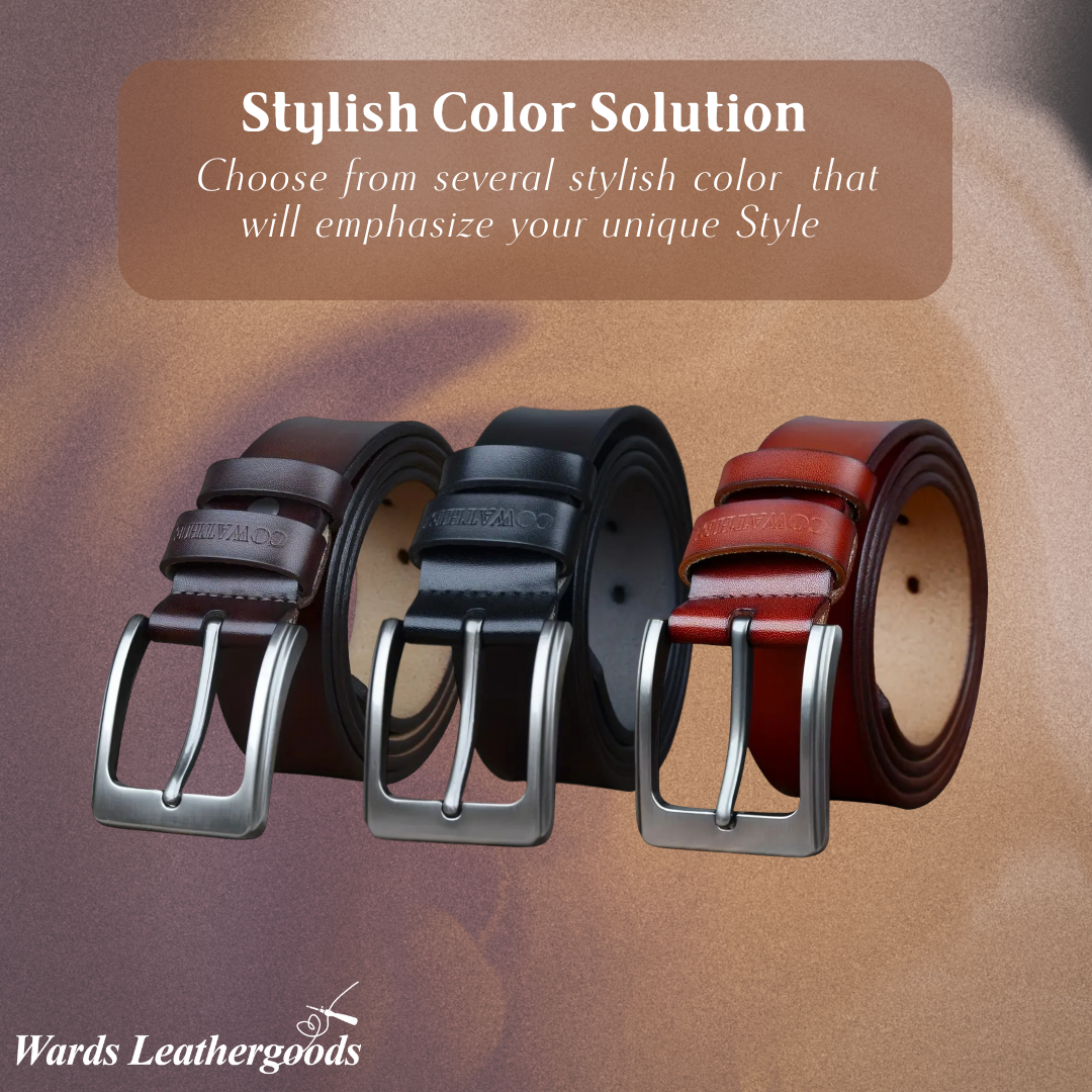 Noah | Vintage Belt with Square Pin Buckle