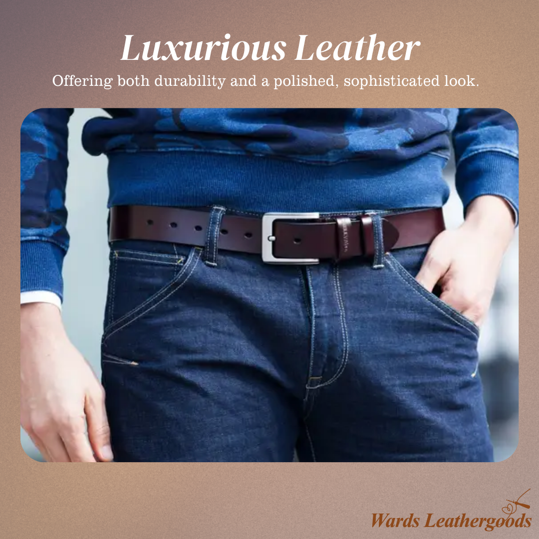 Noah | Vintage Belt with Square Pin Buckle