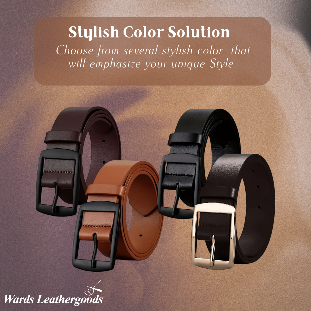 Milan | Everyday Belt with Square Alloy Buckle