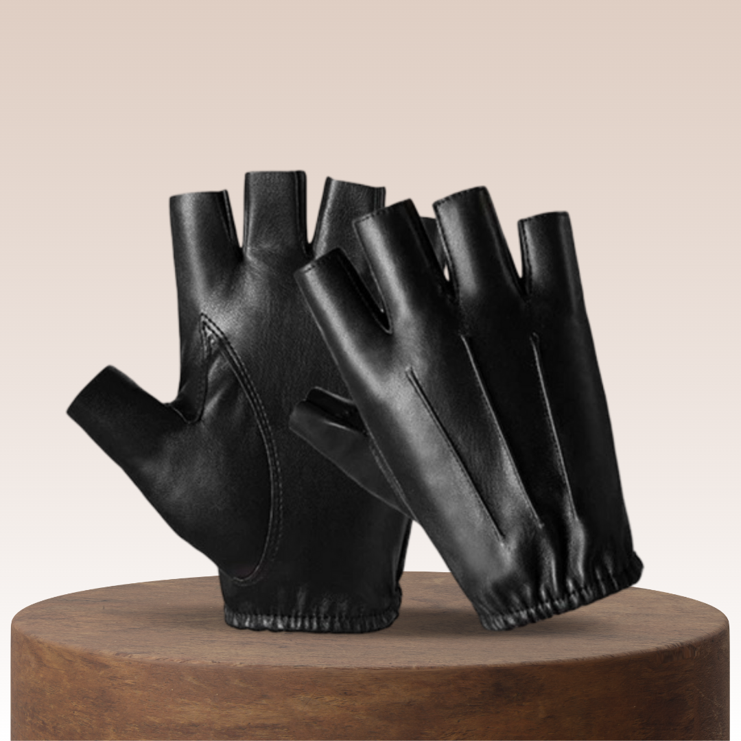 Rogue | Leather Half-Finger Glove