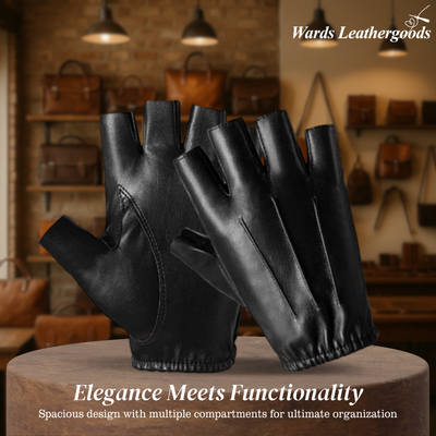 Rogue | Leather Half-Finger Glove