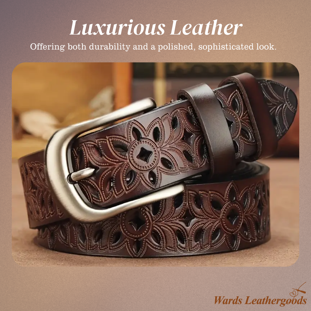 Ava | Genuine Leather Narrow Belt