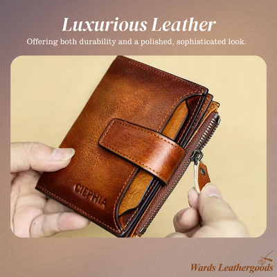 Callum | Vintage Leather RFID Trifold Wallet
