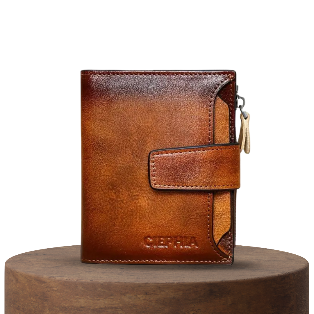 Callum | Vintage Leather RFID Trifold Wallet