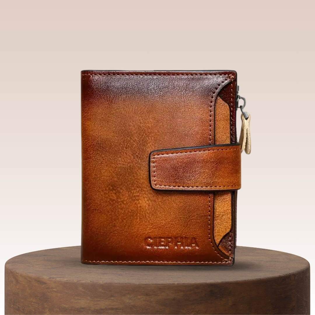 Callum | Vintage Leather RFID Trifold Wallet