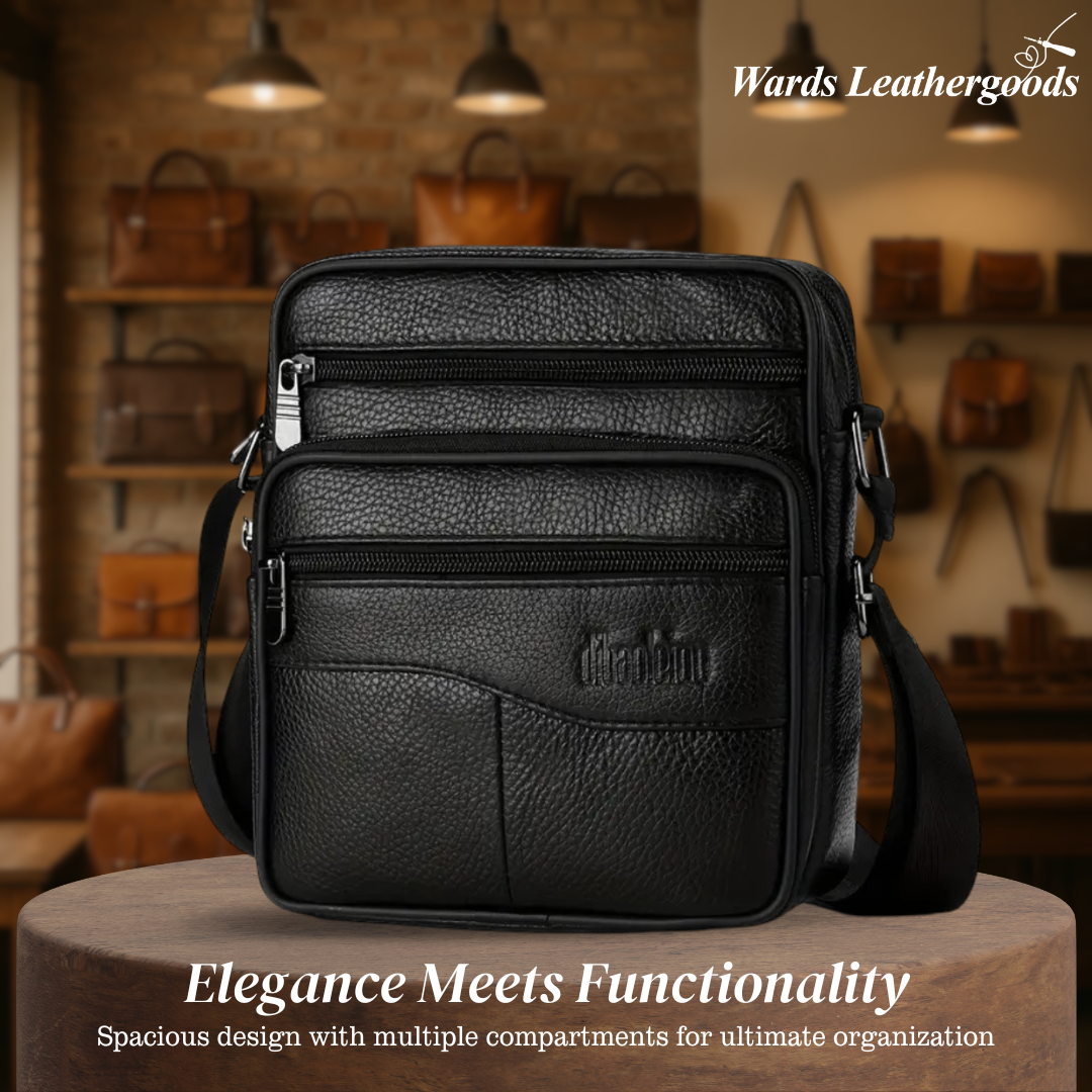 Arlo | Leather Multifunctional Shoulder Bag for Men