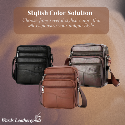 Arlo | Leather Multifunctional Shoulder Bag for Men