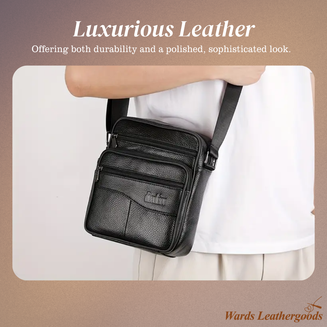 Arlo | Leather Multifunctional Shoulder Bag for Men