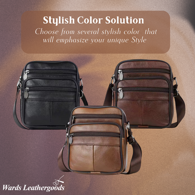 Griffin | Leather Business Crossbody Bag for Men