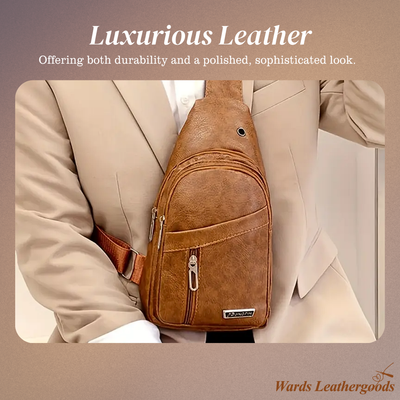 Lennox | Leather Sport Crossbody Chest Bag for Men