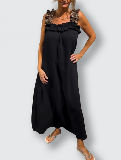 Ismara | Ruffle-Strap Maxi Dress