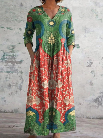 Celestine | Elegant Floral Maxi Dress