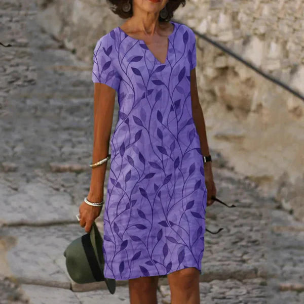AVA | ELEGANT SUMMER DRESS WITH TUMMY COVER