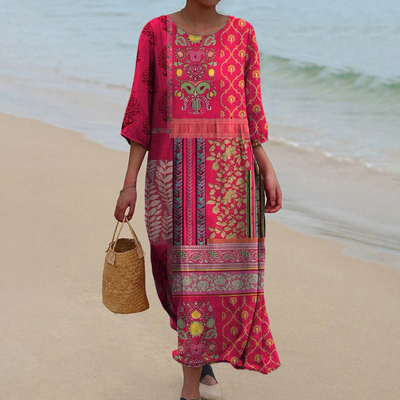 Adele™ | Flowy Ethnic Dress